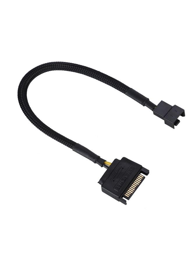 Loquat 5Pcs SATA 15Pin to 4Pin Cooling Fan Power Adapter Cable Converter 22AWG Cable  - Image 3