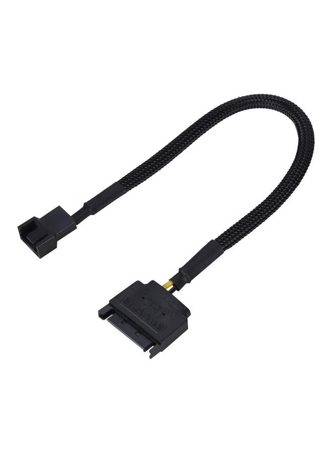 Loquat 5Pcs SATA 15Pin to 4Pin Cooling Fan Power Adapter Cable Converter 22AWG Cable  - Image 2