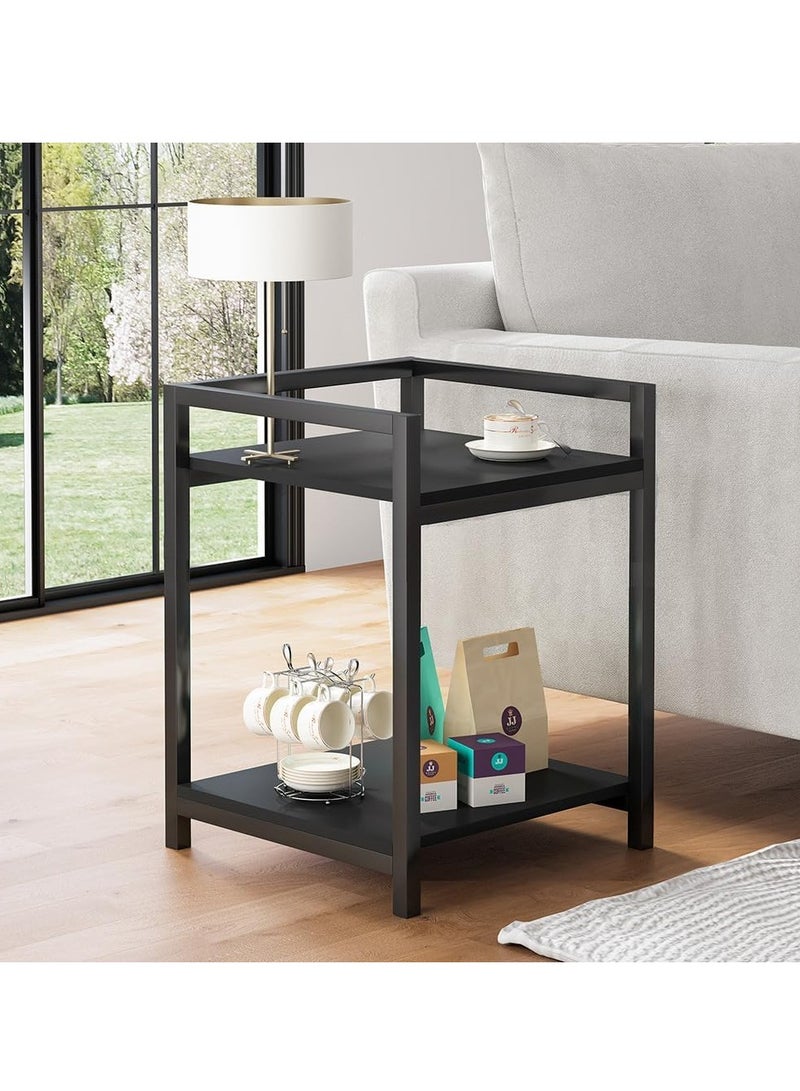 يوڠام طاولات جانبية لتوفير المساحة طاولة أريكة طاولة للوجبات الخفيفة طاولة بجانب السرير طاولة خدمة لغرفة المعيشة وغرفة النوم - Image 1