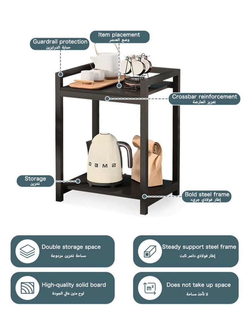 يوڠام طاولات جانبية لتوفير المساحة طاولة أريكة طاولة للوجبات الخفيفة طاولة بجانب السرير طاولة خدمة لغرفة المعيشة وغرفة النوم - Image 4