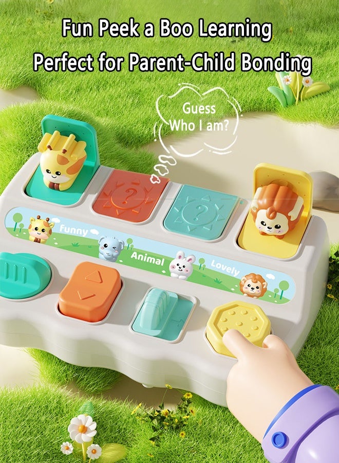 Montessori Baby Toys, Pop Up Animal Surprise Box - Peek a Boo Learning Box for Fine Motor Skills, Logic & Sensory Development, Best Eid/Birthday Gift for Toddlers 1 2 3 Year Old - Image 4