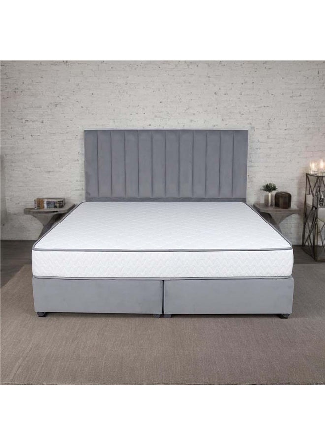 Bed and Mattress Zone Opulence Upholstered Bed 203 X 200 Super King Size Grey Color, Mattress Size-200x200cm (Mattress sold separately)  - Image 5