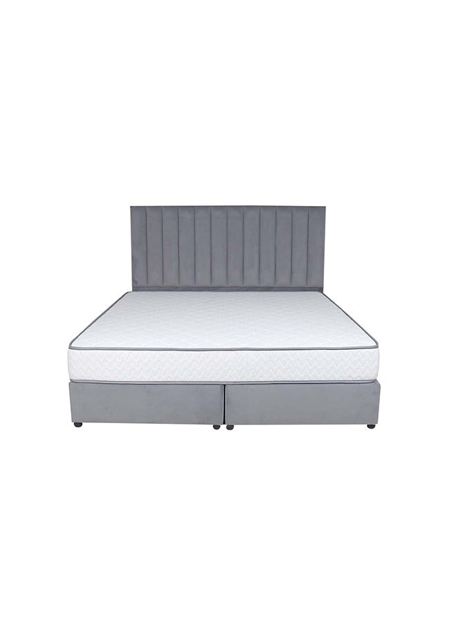 Bed and Mattress Zone Opulence Upholstered Bed 203 X 200 Super King Size Grey Color, Mattress Size-200x200cm (Mattress sold separately)  - Image 3
