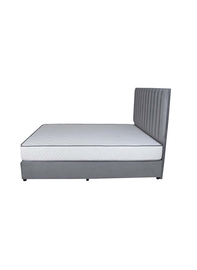 Bed and Mattress Zone Opulence Upholstered Bed 203 X 200 Super King Size Grey Color, Mattress Size-200x200cm (Mattress sold separately)  - Image 4