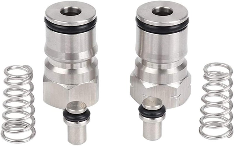 MRbrew Cornelius Type Ball Lock Keg Posts,Stainless Steel Poppets and Springs,Poppet Female Thread Gas + Liquid 19/32-18 Thread (Post & Poppet) - Image 1