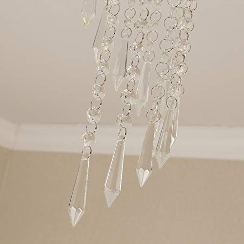 GANE-SHLIGHTS GL K9 Crystal Chandelier for Living Room Modern Ceiling Light Led Jhummer for Hall Hotel Resort Shop Temples, Office, Resort B7 (Warmwhite)(Size: W 23cm,H 30cm)(Small) - Image 3