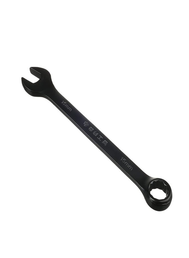 اتول مارت مفتاح ربط Utoolmart متعدد الفتحات مقاس 15 مم، مفتاح ربط سقاطة 12 نقطة، طلاء كهربي أسود Cr-V، طول 185 مم للإصلاح للاستخدام الصناعي - Image 1