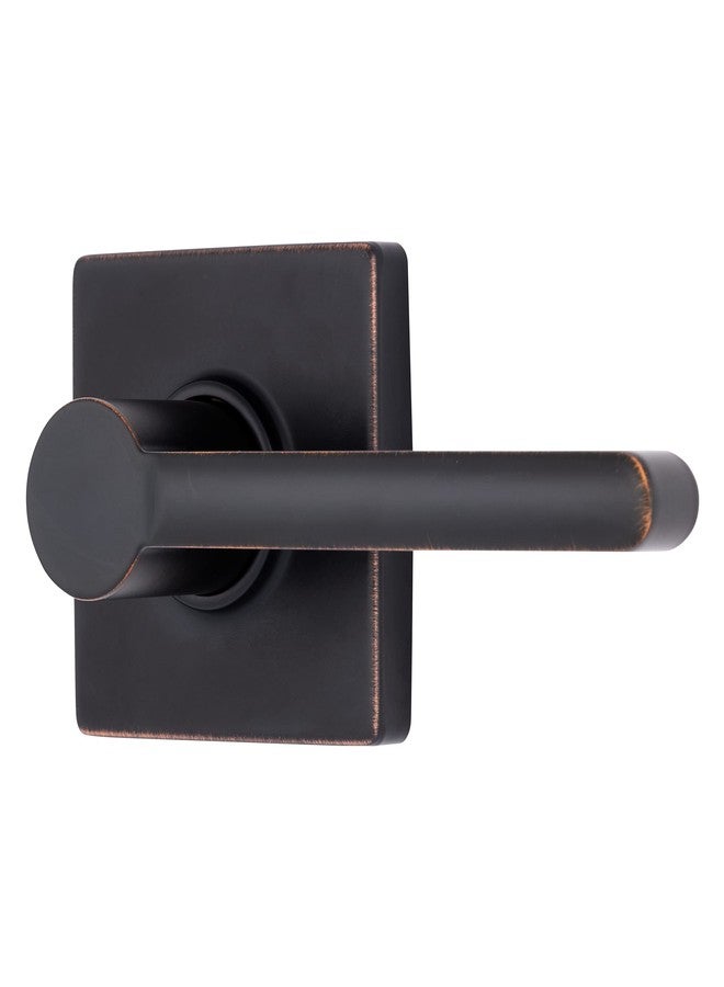 BRINKS - Contemporary Non-Locking Interior Door Lever, Tuscan Bronze - Designed for Sleek and Modern Homes and Blends Seamlessly with Interior Décor (E2427-150) - Image 1