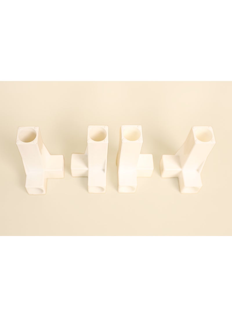 TTTP The Professionals Choice Dual Plastic Connector Long Base For Joining Metal Tubes Set Of 4 Pieces - Image 2