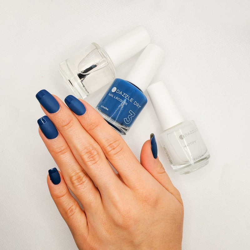 Dazzle Dry Step 4 - Mattify Top Coat, Fast Drying, 0.5 oz (15 ml) - Image 2