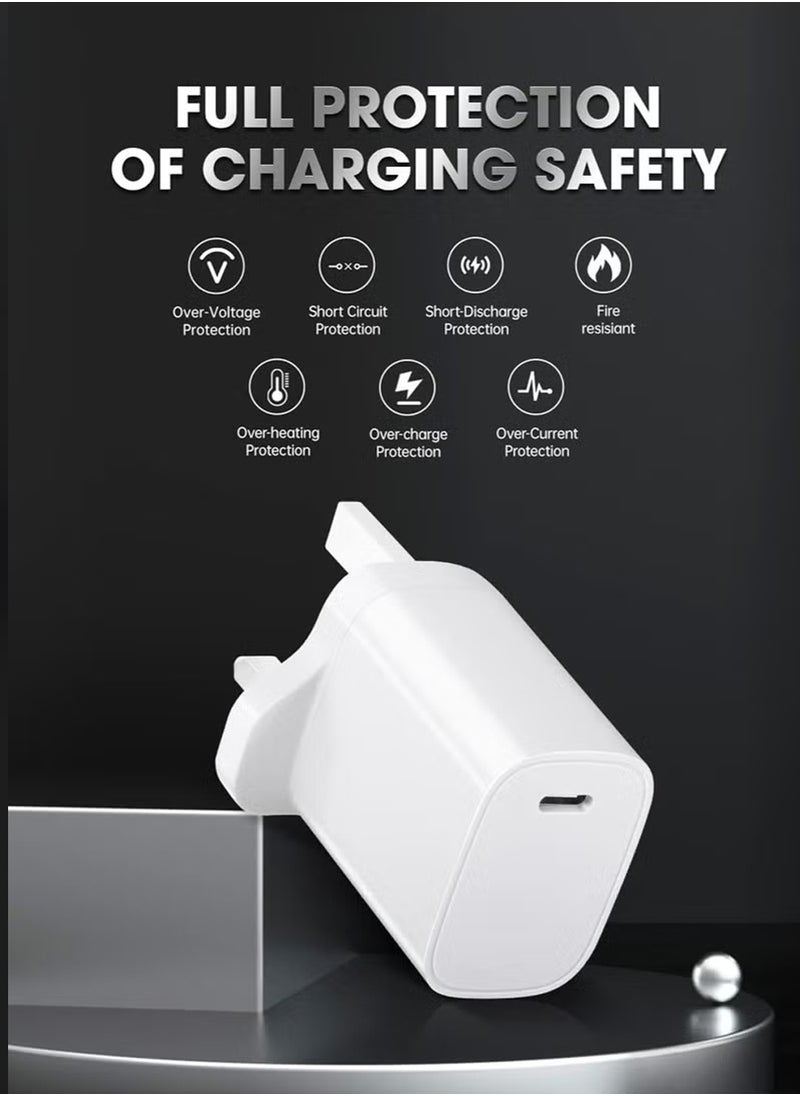 X-level - iPhone 20W Fast Charger | USB C Wall Fast Charger with 3FT/1m USB C to Lightning Cable Compatible with iPhone 16/16 Pro/16 Pro Max/15/14/SE2020/11/XR/XS Max/X/iPad - Image 1