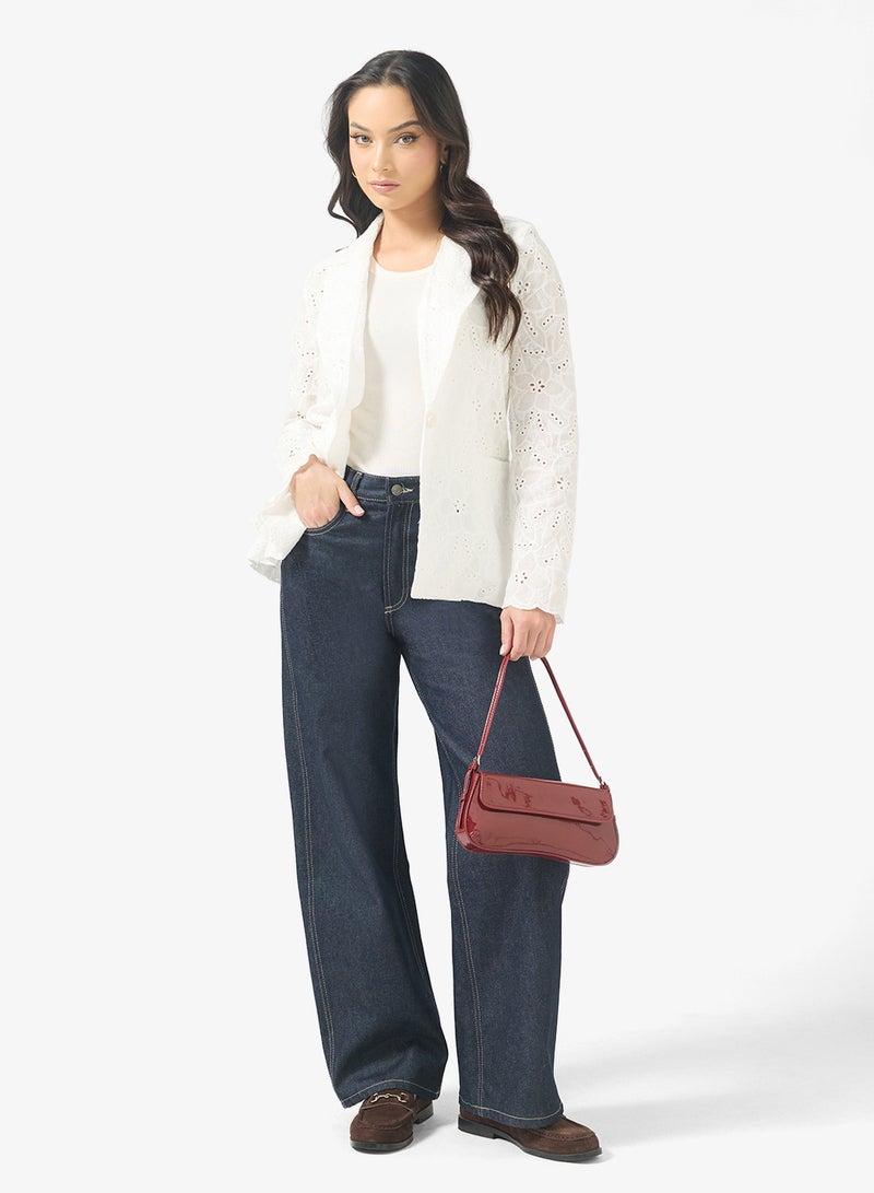 Ginger Structured Schiffli Blazer - Image 4