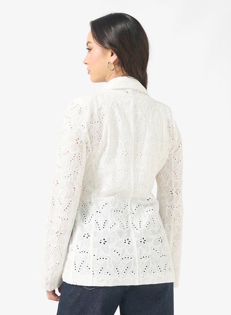 Ginger Structured Schiffli Blazer - Image 2