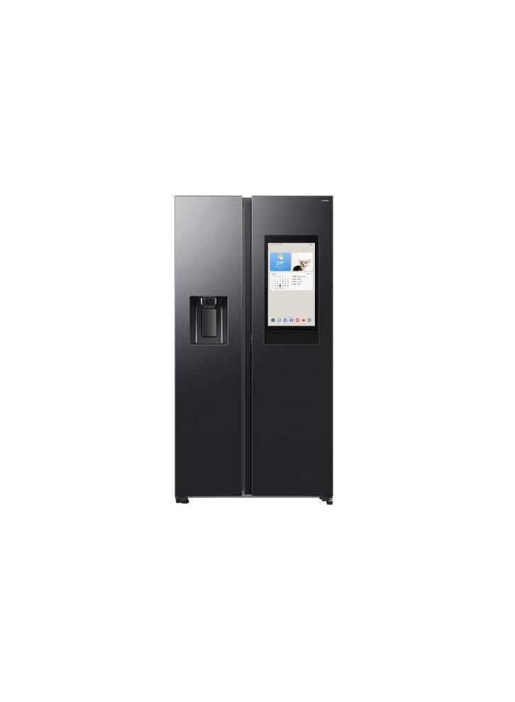 Bespoke AI Side-by-Side Refrigerator Family Hub 614L RS90F66B1FAE Black