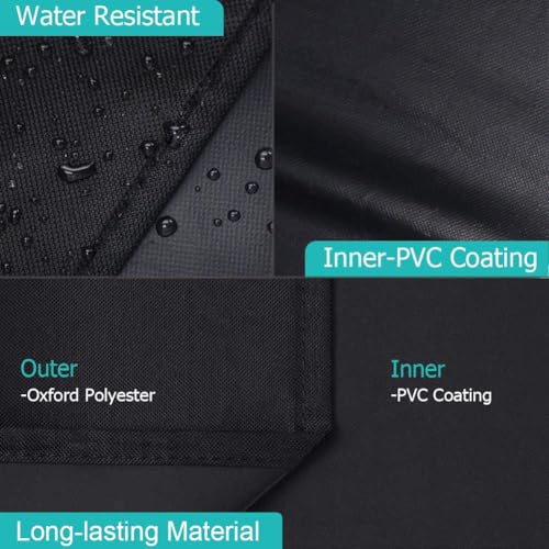 iCover i COVER Grill Cover for Oklahoma Joe's Longhorn Combo Charcoal Gas Smokers & Grills Protection Heavy Duty Waterproof Patio Outdoor Canvas Barbeque BBQ Smoker Covers - Image 4