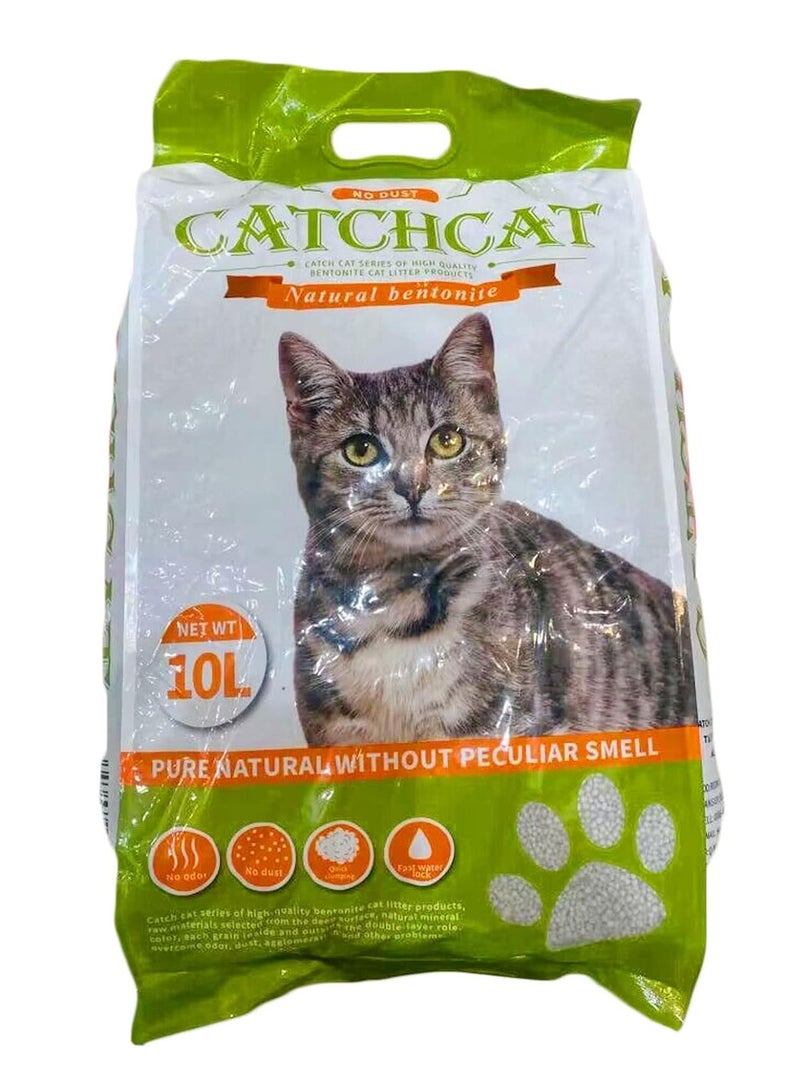 أن ان سي بيتس رمل فضلات القطط برائحة التفاح، فائق الامتصاص وسريع الجفاف، مكونات طبيعية 100%، خالٍ من الغبار، رمل قطط متكتل، آمن ومريح للقطط التي تعيش داخل المنزل، 10 لتر - 8 كجم (أخضر) - Image 2