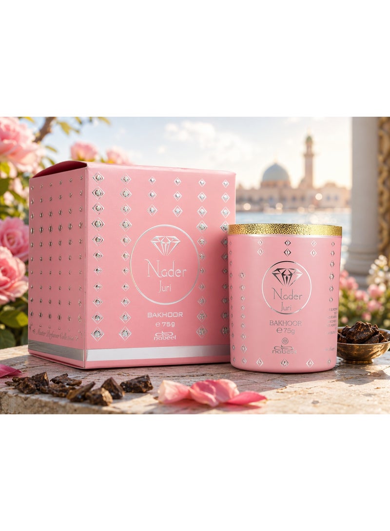 Nabeel Bakhoor Nader Juri 75g | Premium Oud Rose Incense Long Lasting Arabic Home Fragrance UAE - Image 3