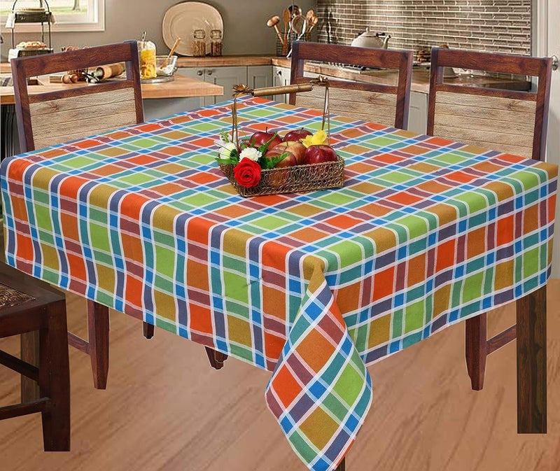 CRAZYWEAVES CRAZYWEAVES Cotton Durable Machine Washable Rectangular Dining Table Cloth for Dinning Table 42x42 2 Seater TC 1555 - Image 1