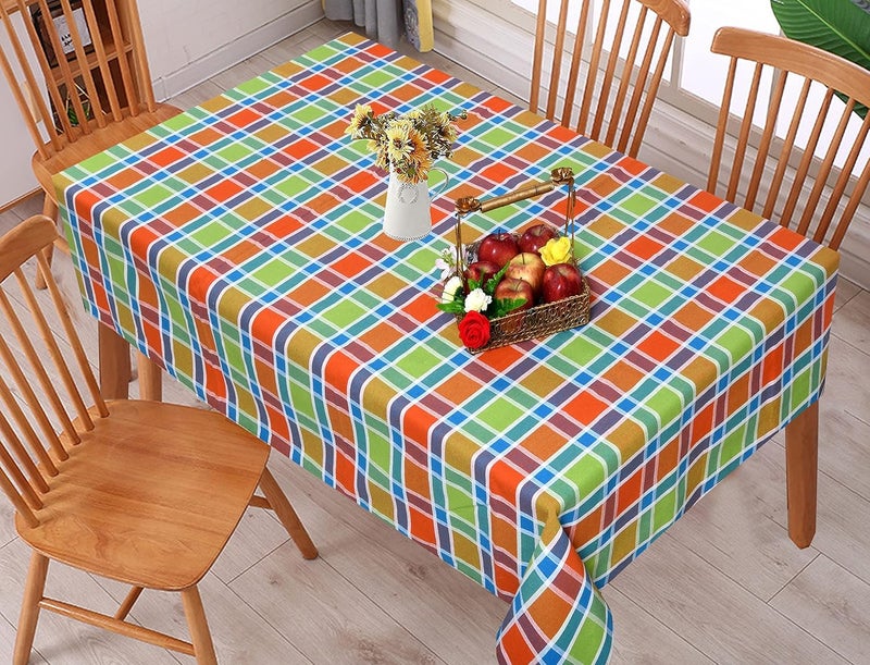 CRAZYWEAVES CRAZYWEAVES Cotton Durable Machine Washable Rectangular Dining Table Cloth for Dinning Table 42x42 2 Seater TC 1555 - Image 2