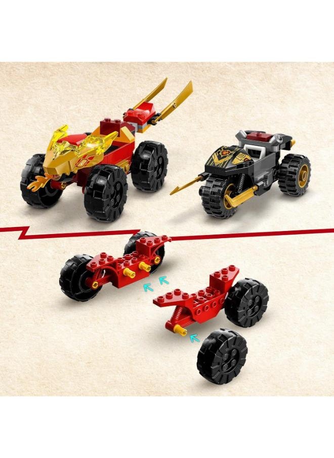 LEGO 71789 Kai And Ras'S Car And Bike Battle Building Set  - Image 3