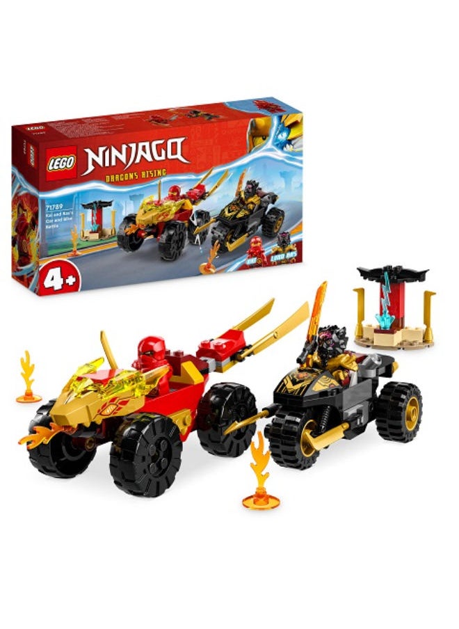 LEGO 71789 Kai And Ras'S Car And Bike Battle Building Set  - Image 1