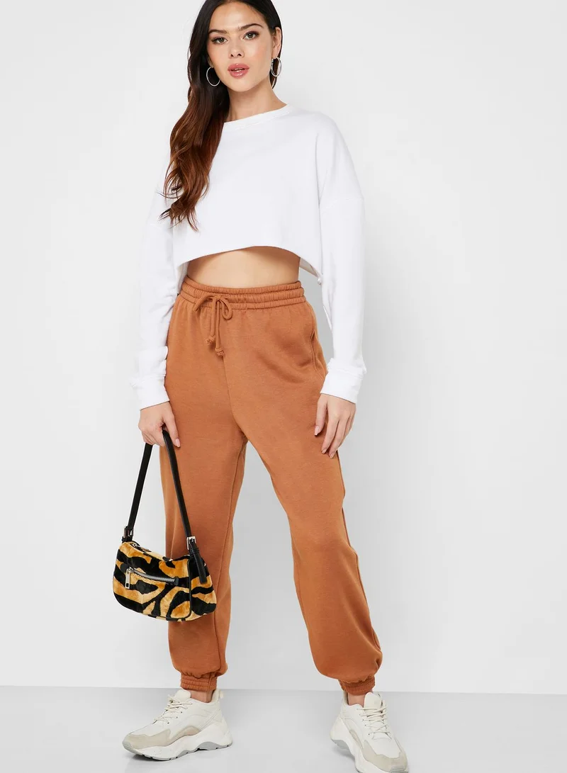 Topshop Petite Wide Leg Joggers