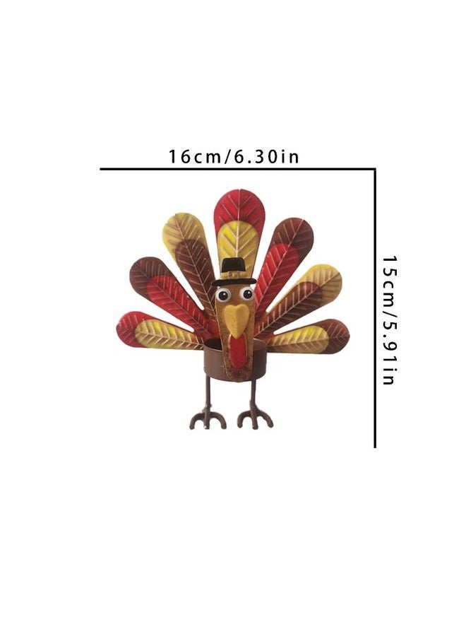 Bluejw - Thanksgiving Turkey Candle Holder  New Thanksgiving Turkey Candle Holder - Image 1