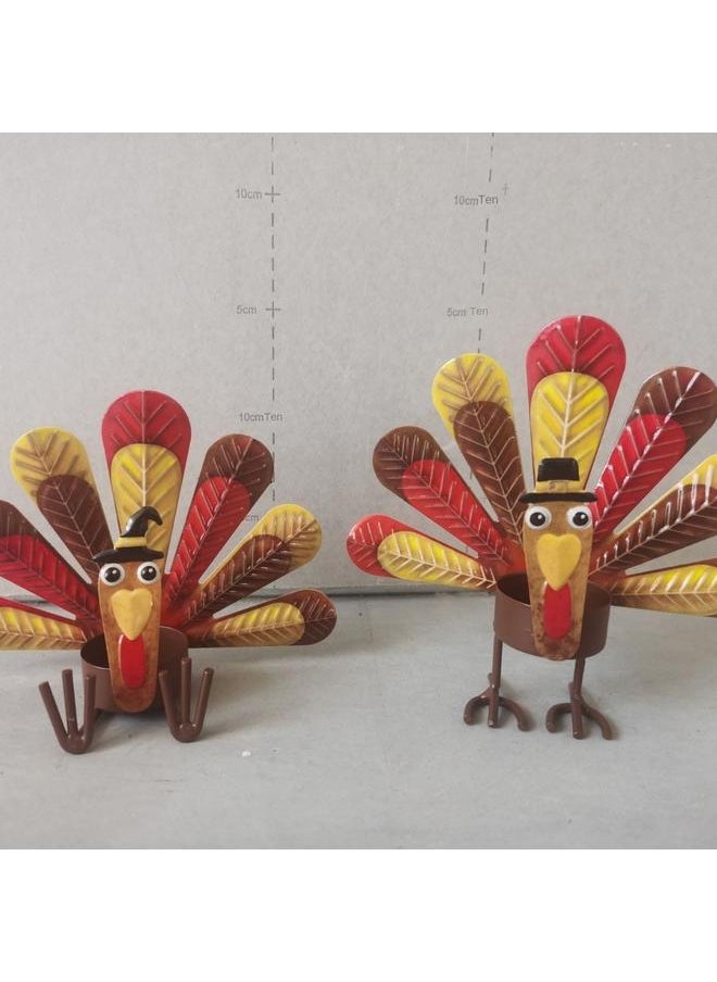 Bluejw - Thanksgiving Turkey Candle Holder  New Thanksgiving Turkey Candle Holder - Image 1