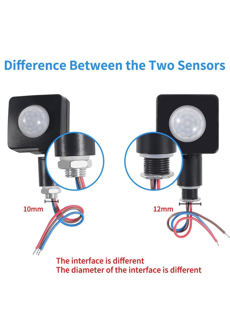 2PCS Adjustable PIR Motion Sensor Detector Outdoor Indoor Infrared Light Switch with LED Light Sensitive AC 85-265V Time Delay Home Lighting - Image 2
