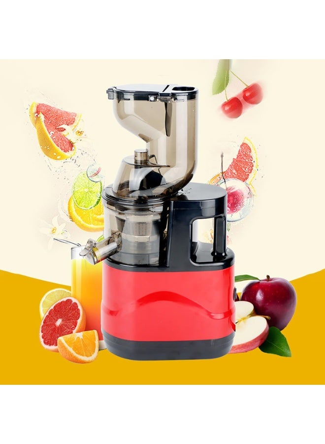 DubaiGallery Slow Masticating Cold Press Juicer with Wide Chute, Quiet Motor & Ice Cream Maker - Black and Red Electric Citrus Fruit Vegetable Juicer Machine for Home, Includes Filter Cup & Easy Clean Design, Kitchen Appliance  - Image 3