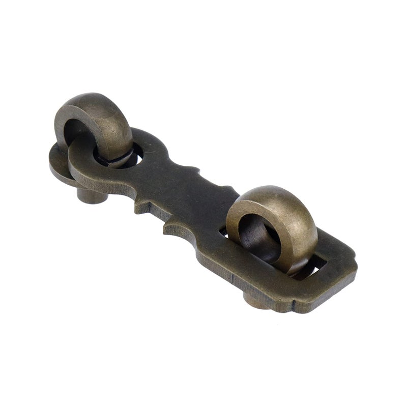 Chinflly Padlock Hasp Door Clasp Antique Bronze Heavy Duty Door Hasp Gate Latch Lock with Screws for Barn Doors Cabinets Trunks 65cm