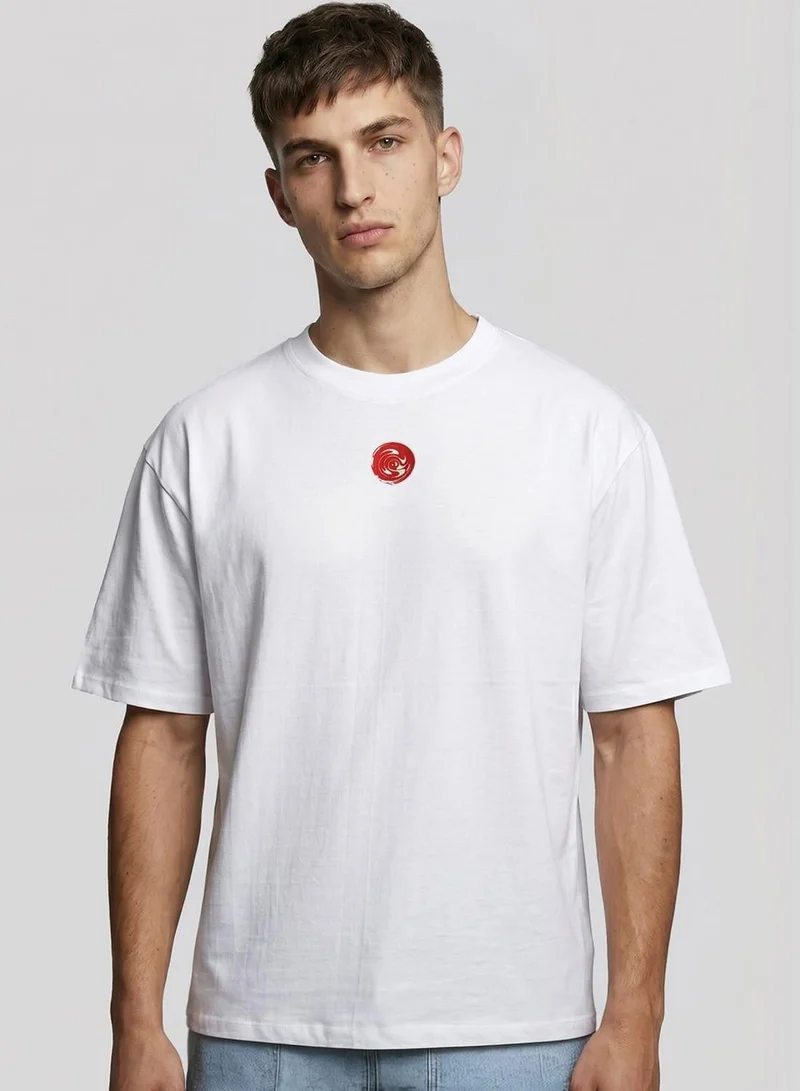 Dennis Lingo Men White 100% Cotton Printed Regular Fit T-Shirt
