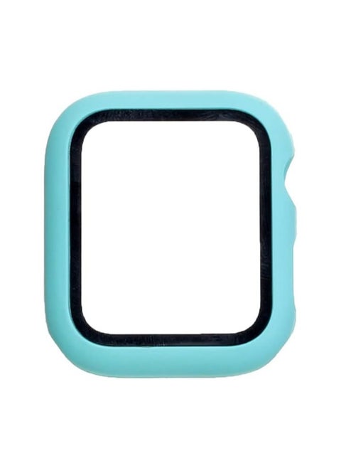 Classic Smartwatch Tempered Glass Screen Protector Case For Apple Watch Series 7,8 And 9 (41mm) - Blue