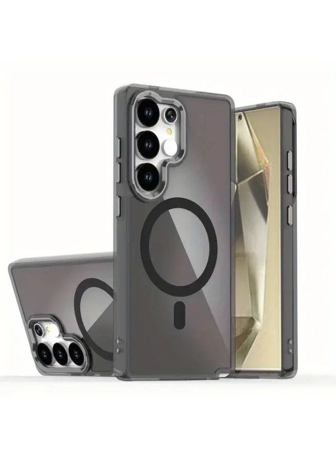 حالة شحن لاسلكي بيضاء مغناطيسية لجهاز Galaxy S25 Ultra مع حماية كاملة - Image 4