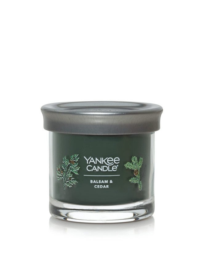 Yankee Candle Balsam & Cedar Scented, Signature 4.3oz Small Tumbler Single Wick Candle, Over 20 Hours of Burn Time, Christmas | Holiday Candle - Image 4