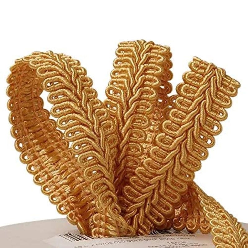 Paper Mart Old Gold Gimp Braid Trim 58 X 10 Yards
