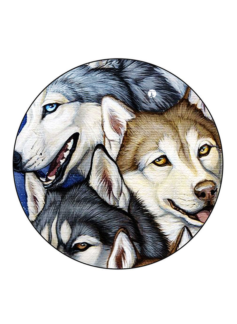 RKN Dogs Printed Mouse Pad  Multicolour