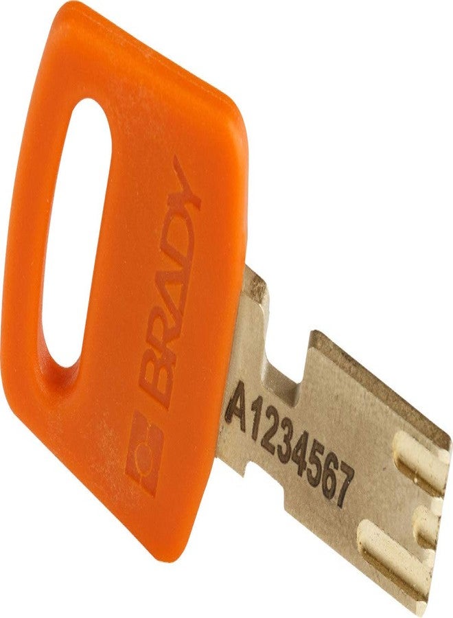 Brady SafeKey Lockout Padlock Nylon Orange 1.0" Plastic Shkl Keyed Different - Image 4