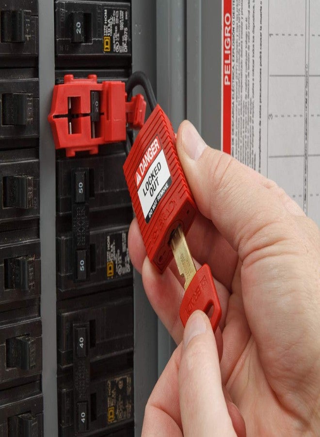 Brady SafeKey Lockout Padlock Nylon Orange 1.0" Plastic Shkl Keyed Different - Image 5