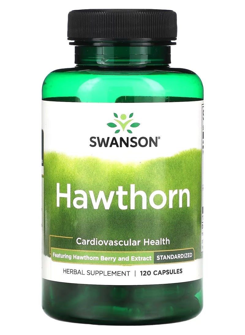 Swanson, Hawthorn, Standardized, 120 Capsules