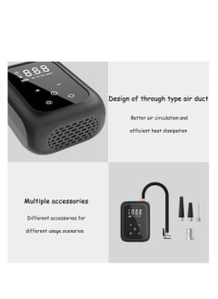 Arabest Tire Inflator Portable Air Compressor,  Cordless Tire Pump with Accurate LCD Digital Pressure Gauge, With LED light for cars, motorbikes and bicycles  - Image 3