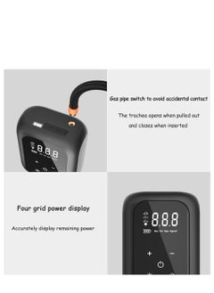 Arabest Tire Inflator Portable Air Compressor,  Cordless Tire Pump with Accurate LCD Digital Pressure Gauge, With LED light for cars, motorbikes and bicycles  - Image 4