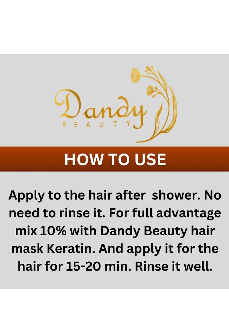Dandy Beauty Hair Serum with Macadamia for Dry and Split Hair 100 ml - Image 3