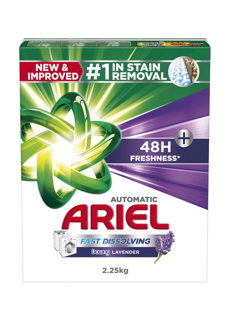 Ariel Fast Dissolving Laundry Detergent Powder With Lavender 2.25kg  - Image 1