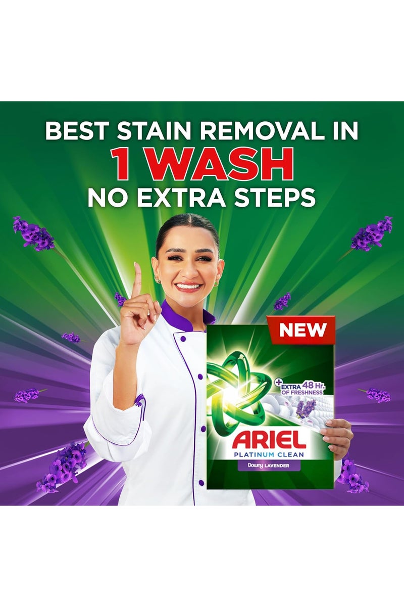 Ariel Platinum Clean Lavender Laundry Detergent Powder 2.25kg - Image 3