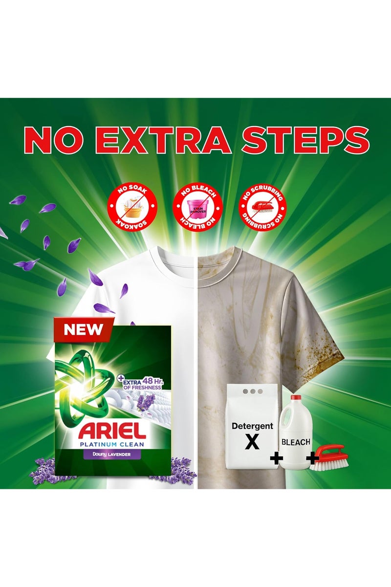Ariel Platinum Clean Lavender Laundry Detergent Powder 2.25kg - Image 4