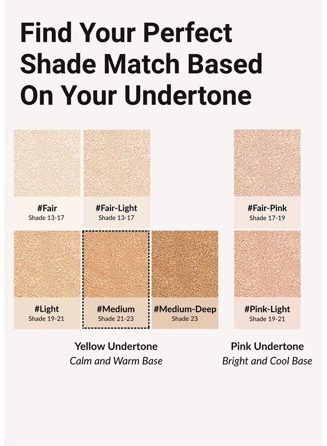 JUNG SAEM MOOL Essential Skin Nuder Cushion Foundation (Medium) by JUNGSAEMMOOL Beauty | Refill Included | Natural Finish | Buildable Coverage/Artist Brand - Image 5