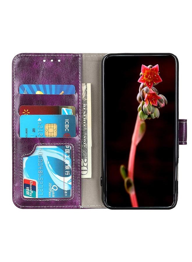 Green Tiger Case For Honor 400 Retro Crazy Horse Texture Flip Leather Phone Case  - Image 5