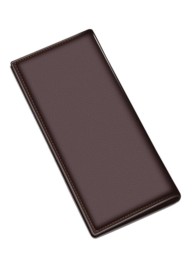 NIBEMINENT Leather Long Style Wallet Brown - Image 2