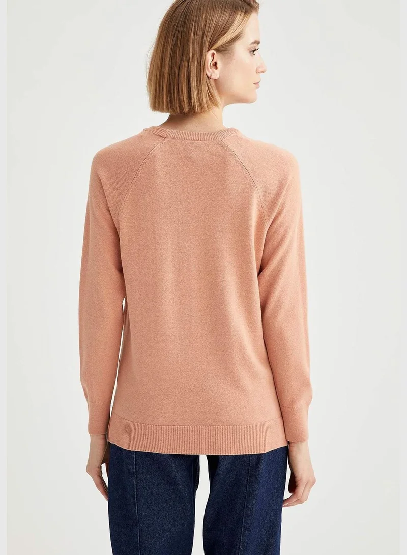 DeFacto Woman Regular Fit Crew Neck Pullover